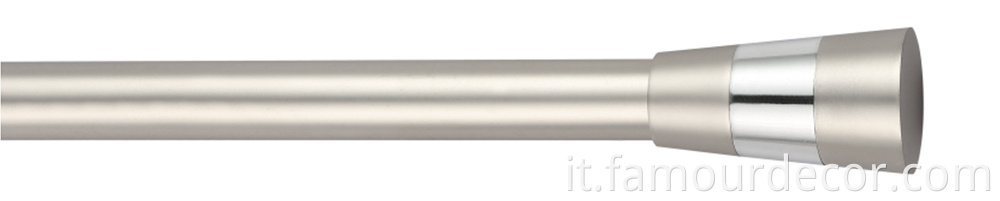 Simple geometric telescopic curtain rod